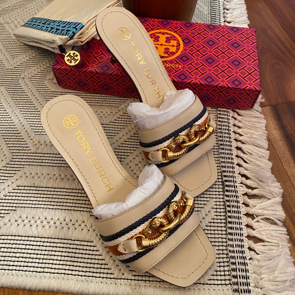 Tory Burch Jessa 55MM Calf Leather Sandals - Picture 4 of 9